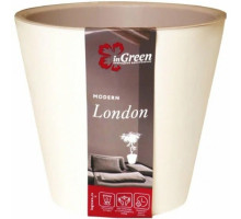 Горшок для цветов London D230 мм, 5л сливочный