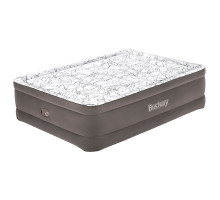 Матрас надувной Tritech Fashion Flock Queen со встроенным электронасосом 203x152x56 см  Bestway 6713E