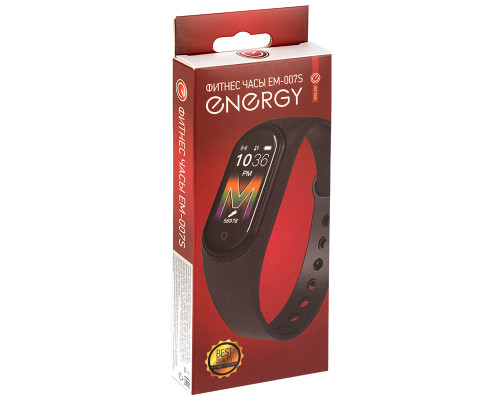 Фитнес часы Energy EM-007S красный браслет