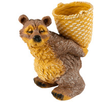 Фигурка садовая "Медведь с корзиной" H-30 см