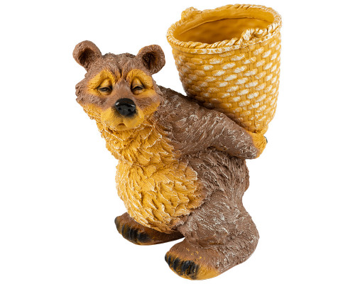 Фигурка садовая "Медведь с корзиной" H-30 см