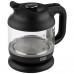 Чайник HomeStar HS-1056 (1,2 л), стекло, пластик, черный