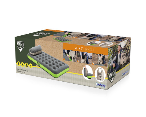 Матрас надувной Roll and Relax 188*99*22 см Bestway 67619