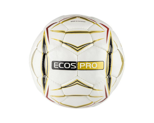 Мяч футбольный ECOS Pro GOLDEN. Ручная сшивка. Размер №5
