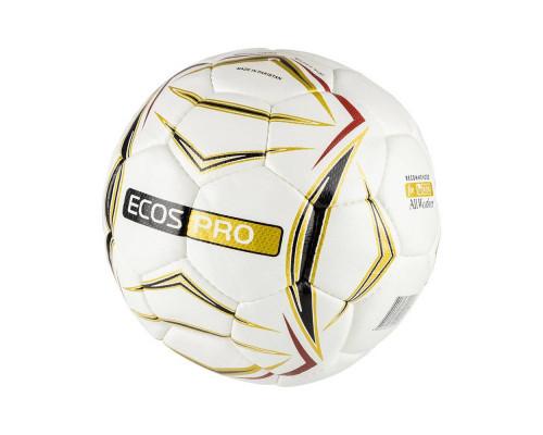 Мяч футбольный ECOS Pro GOLDEN. Ручная сшивка. Размер №5