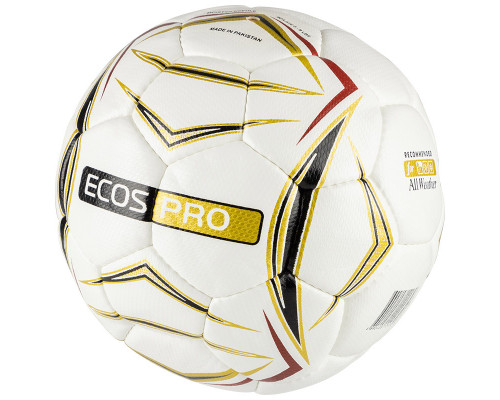 Мяч футбольный ECOS Pro GOLDEN. Ручная сшивка. Размер №5