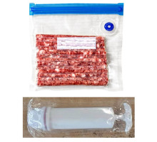 Набор вакуумных пакетов для продуктов, 10 шт, с насосом, VBA