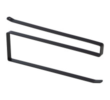 Держатель для бумажного полотенца навесной Mallony 107591 L’ordine Nero, 26x1,3x12см металл черный