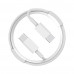 Кабель Energy ET-33 USB-С/USB-C, 1 м, 60 Вт, белый
