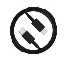 Кабель Energy ET-33 USB-С/USB-C, 1 м, 60 Вт, черный