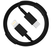 Кабель Energy ET-34 USB-С/Lightning (для продукции Apple), 1 м, 20 Вт, черный
