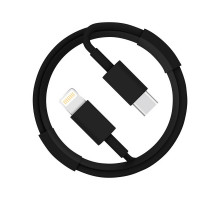Кабель Energy ET-34 USB-С/Lightning (для продукции Apple), 1 м, 20 Вт, черный