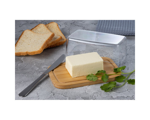 Масленка из бамбука BAMBU с крышкой из пластмассы