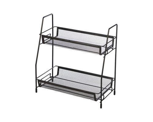 Этажерка настольная двухуровневая L’ordine Nero, 31,5*17*33 см