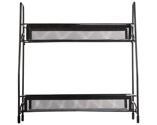 Этажерка настольная двухуровневая L’ordine Nero, 31,5*17*33 см