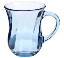 Кружка "TURKISH TEA" 50212 "MARMARIS BLUE", 0,2л, стекло