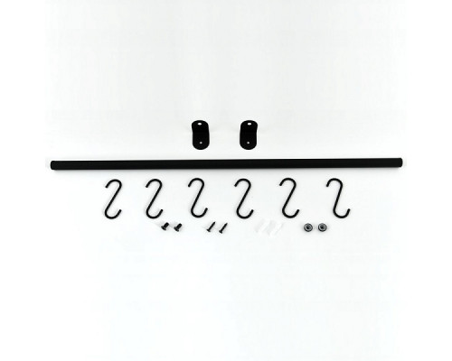 Набор: рейлинг (58 см) с креплением+6 S-крючков (6,5х2 см) "Лофт" NEW