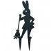 Фигурка садовая "Кролик садовод". Размер 38,5х15 см. NEW
