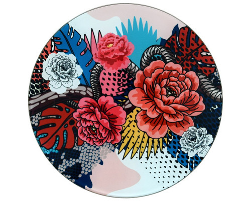 Доска разделочная. Подставка под горячее "Тайны джунглей". Диаметр 20 см. NEW