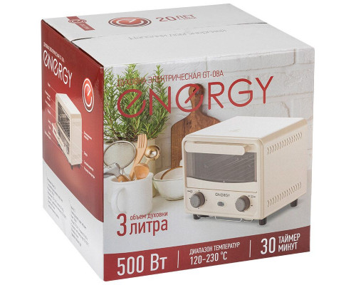 Духовка электрическая Energy GT-08A (500 Вт, 3 л)