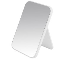 Зеркало косметическое настольное, 14*20 см, цвет: белый