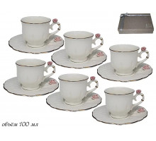 Кофейный сервиз 12 пр. LENARDI 181-012, 0,1л, фарф., п/у