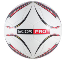Мяч футбольный ECOS Pro Hybrid Embossed. Размер №5 Красный