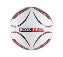 Мяч футбольный ECOS Pro Hybrid Embossed. Размер №5 Красный