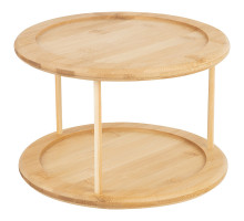 Подставка для кухни вращающаяся Mallony "BAMBU" 108078, 25x25x18 см, бамбук, кругл.