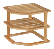 Подставка для кухни угловая Mallony "BAMBU" 108077, 25x25x23 см, бамбук