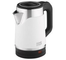Чайник HomeStar HS-1043 (108855), 1500 Вт, 1,7 л, нерж. ст./пласт., бел.