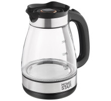 Чайник HomeStar HS-1044 (108852) 1500Вт 1,8 л стекло, пластик, черный