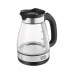 Чайник HomeStar HS-1044 (1,8 л) стекло, пластик, черный