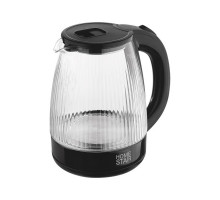 Чайник HomeStar HS-1045 (108853) 1500Вт 1,8л стекло, пластик, черный