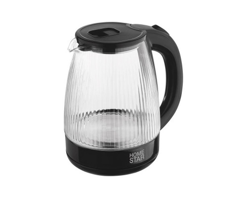Чайник HomeStar HS-1045 (1,8 л) стекло, пластик, черный
