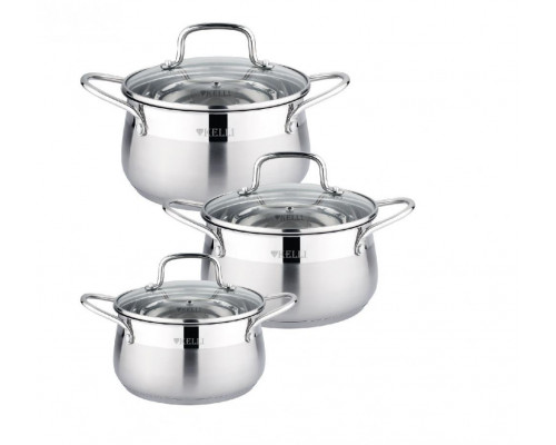 Набор Кастрюль 6 предметов Kelli KL-4733 (1x4)
