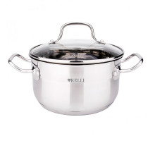 Кастрюля из нержавеющей стали Kelli KL-4728-24 6 л