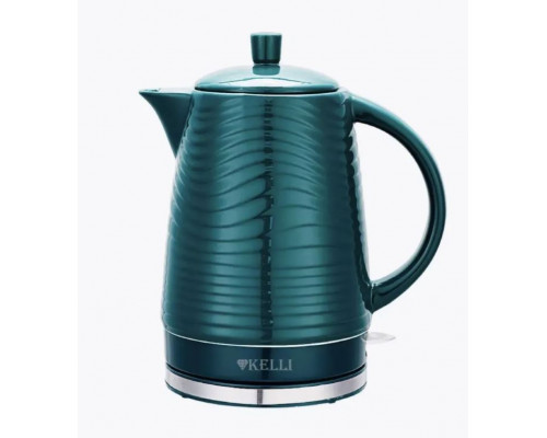 Чайник электрический Kelli KL-1809 1,8 л 2400Вт диск керам. изумрудный