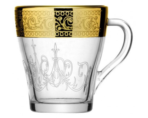 Кружки набор MS1649-2/32 "Венеция" 2пр. 0,25л стекло с декор