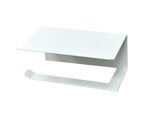 Держатель для туалетной бумаги с полкой (белый). Размер 16х11х8 см. NEW