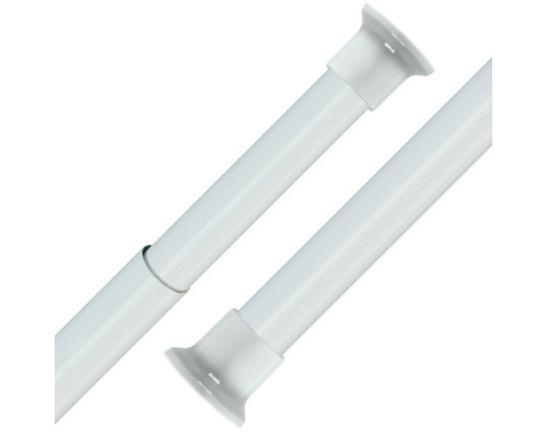 Карниз для ванной раздвижной. (белый) Размер длина от 120 до 210 см. NEW