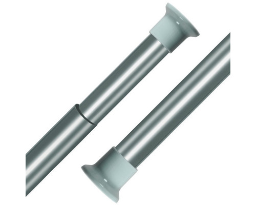 Карниз для ванной раздвижной. (металлик) Размер длина от 120 до 210 см. NEW