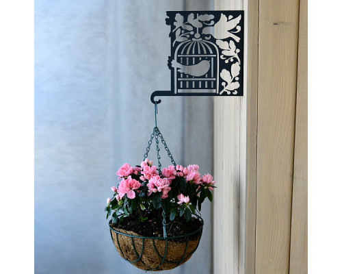 Кронштейн для кашпо "Птицы". Размер 26,5х24 см. NEW