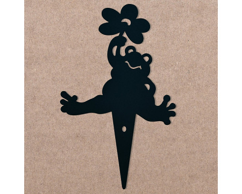 Фигурка садовая "Лягушка с цветком". Размер 16,5х27 см. NEW