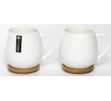 Набор кружек с подставками 4 пр. BALSFORD 194-48030, 0,38 л