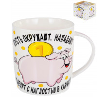 Кружка Olaff 136-08058 "Денежный Ураган", 0,38 л, с рис., п/у