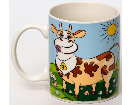 СОЛНЕЧНЫЙ ДЕНЬ, кружка 350мл, NEW BONE CHINA, упаковка - гофрокороб