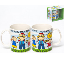 Кружка Hoisting Industrial LTD. 112-08042 "Дружная Семья", 0,35 л, с рис., п/у