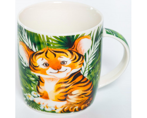 ТИГРЁНОК, кружка 380мл, NEW BONE CHINA, упаковка - гофрокороб