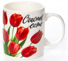 Кружка Olaff 135-08034 "Счастье", 0,35 л, с рис.